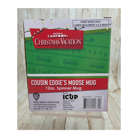 National Lampoon’s Christmas Vacation Cousin Eddie's Moose Spinner Ceramic Mug - Picture 5 of 6
